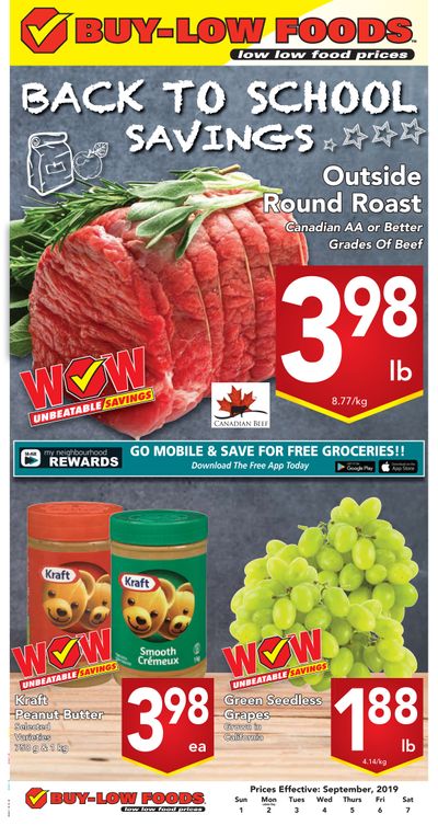 Buy-Low Foods Flyer September 1 to 7