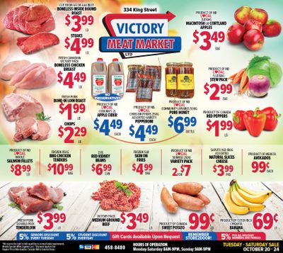 Victory Meat Market Flyer October 20 to 24