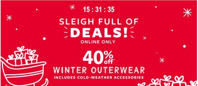 Carter’s OshKosh B’gosh Canada Online Holiday Deals: Today, Save 40% Off Winter Outerwear + 50% off 2 & 3-Piece Sets