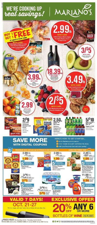 Mariano’s Weekly Ad Flyer October 21 to October 27
