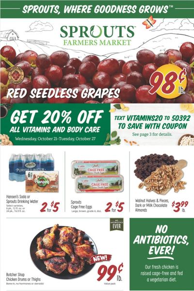 Sprouts Weekly Ad Flyer October 21 to October 27