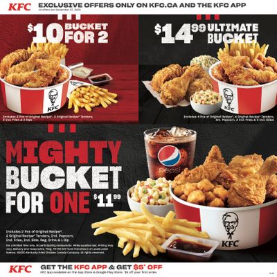 KFC Canada Coupons (AB, MB), until December 27, 2020