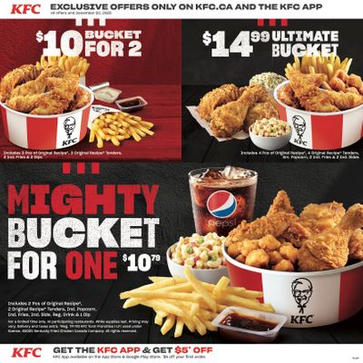 KFC Canada Coupons (BC), until December 20, 2020
