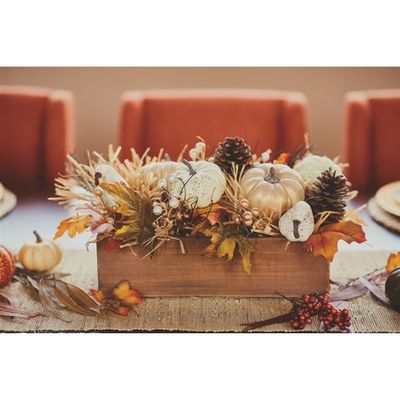 Holiday Living Wood Planter with Pumpkins Décor On Sale for $12.25 (Save $ 27.74) at Lowe's Canada