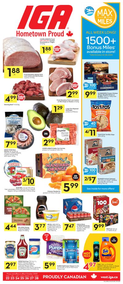 IGA (AB) Flyer October 22 to 28 IGA (AB) Flyer October 22 to 28