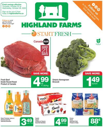 Highland Farms Flyer October 22 to 28