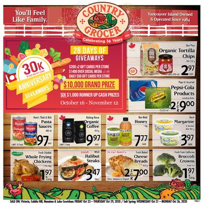 Country Grocer (Salt Spring) Flyer October 21 to 26