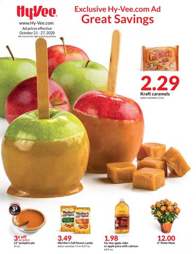 Hy-Vee (IA, IL, KS, MN, MO, NE, SD, WI) Weekly Ad Flyer October 21 to October 27