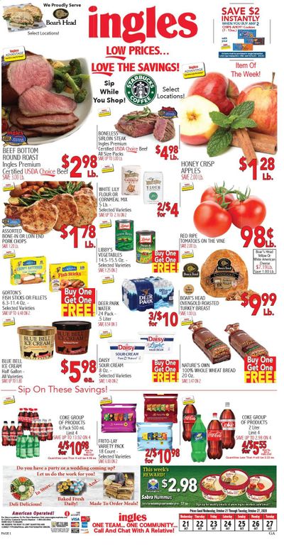 Ingles Weekly Ad Flyer October 21 to October 27