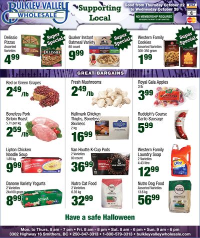Bulkley Valley Wholesale Flyer October 22 to 28