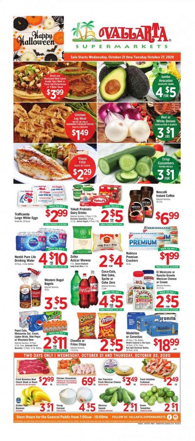 Vallarta (CA) Weekly Ad Flyer October 21 to October 27