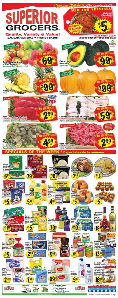 Superior Grocers Weekly Ad Flyer October 21 to October 27
