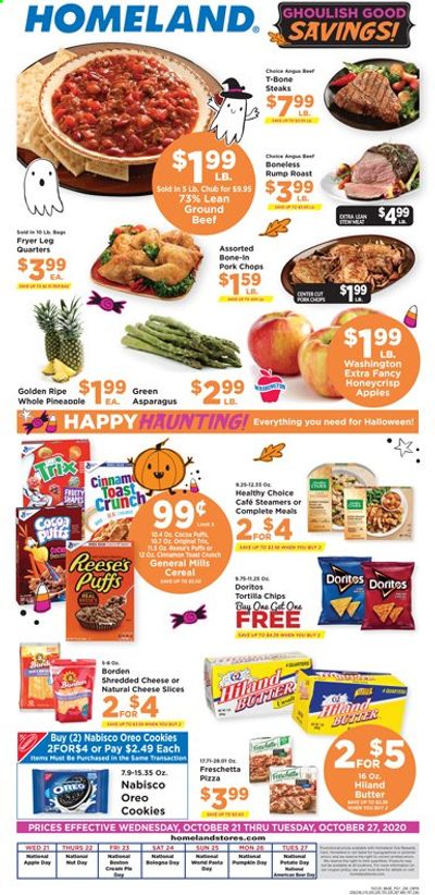 Homeland (OK, TX) Weekly Ad Flyer October 21 to October 27