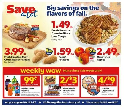 Save a Lot Weekly Ad Flyer October 21 to October 27