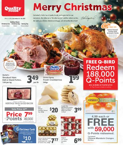 Quality Foods Flyer December 16 to 24