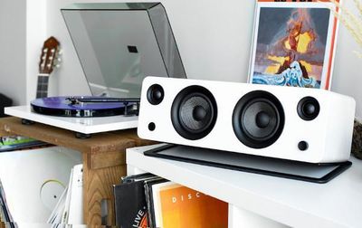 Kanto SYD Powered Speaker with Bluetooth® and Phono Preamp - Matte Off-White On Sale for $ 199.00 at The Brick