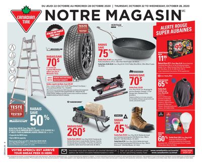 Canadian Tire (QC) Flyer October 22 to 28