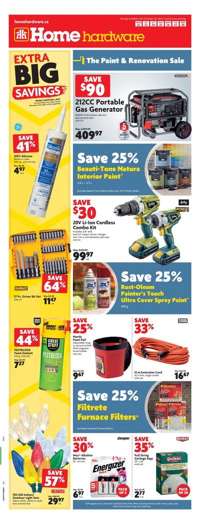 Home Hardware (Atlantic) Flyer October 22 to 28