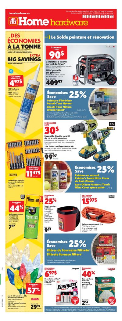 Home Hardware (QC) Flyer October 22 to 28