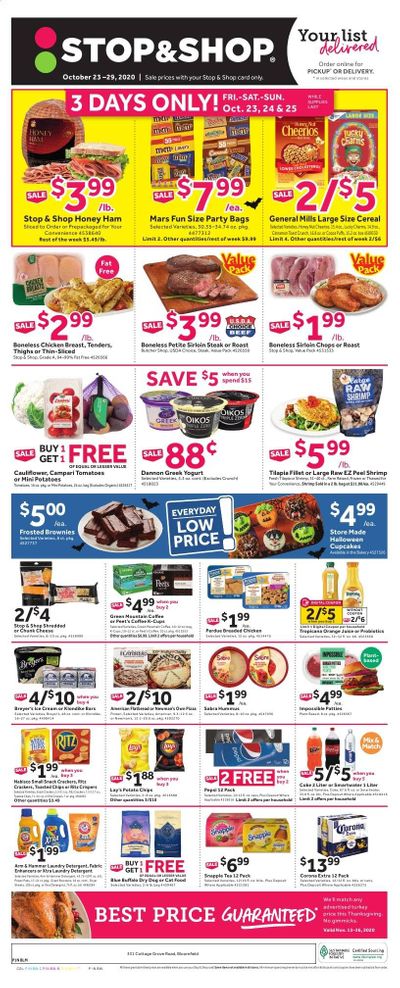 Stop & Shop (CT) Weekly Ad Flyer October 23 to October 29