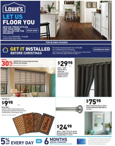 Lowe's Weekly Ad Flyer October 22 to November 4