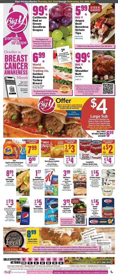 Big Y (MA) Weekly Ad Flyer October 22 to October 28