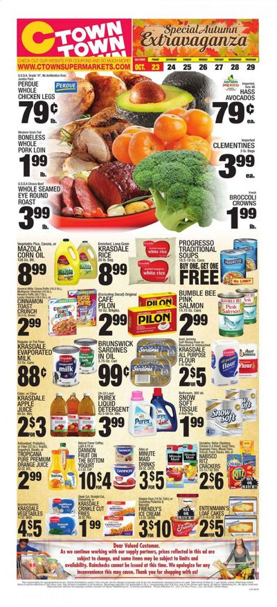 C-Town Weekly Ad Flyer October 23 to October 29