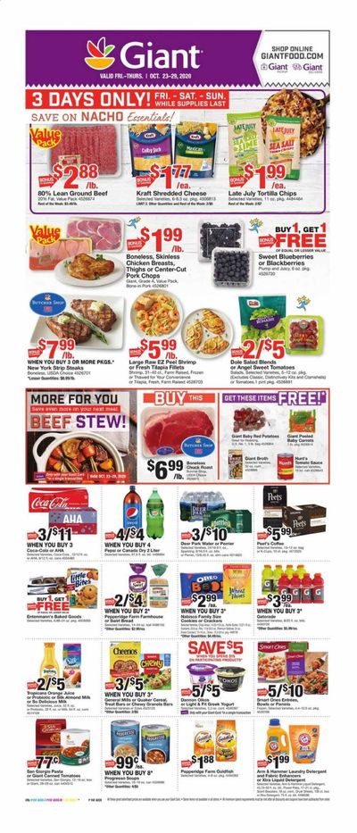 Giant Food Weekly Ad Flyer October 23 to October 29