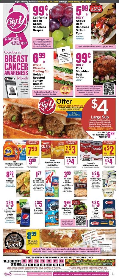 Big Y (CT) Weekly Ad Flyer October 22 to October 28