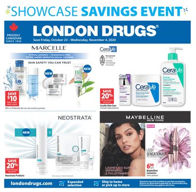 London Drugs Showcase Savings Event Flyer October 23 to November 4