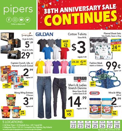 Pipers Superstore Flyer October 22 to 28
