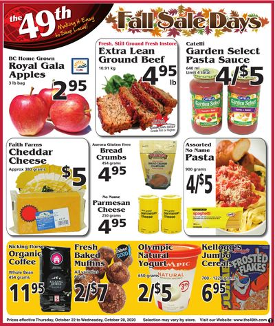 The 49th Parallel Grocery Flyer October 22 to 28
