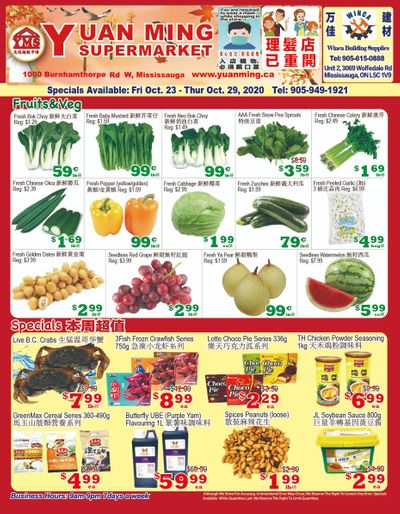 Yuan Ming Supermarket Flyer October 23 to 29