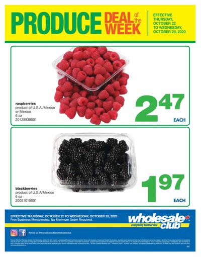 Wholesale Club (ON) Produce Deal of the Week Flyer October 22 to 28