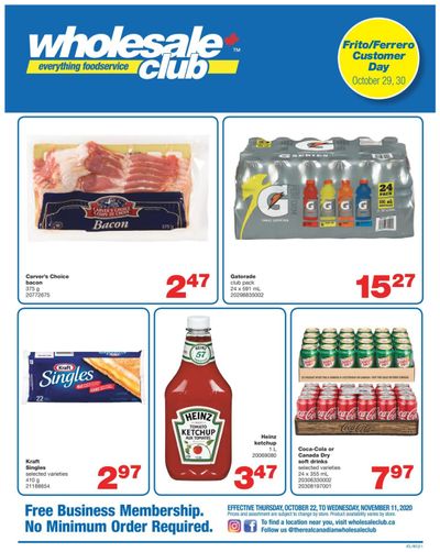 Wholesale Club (Atlantic) Flyer October 22 to November 11