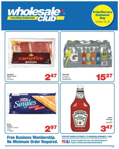 Wholesale Club (West) Flyer October 22 to November 11