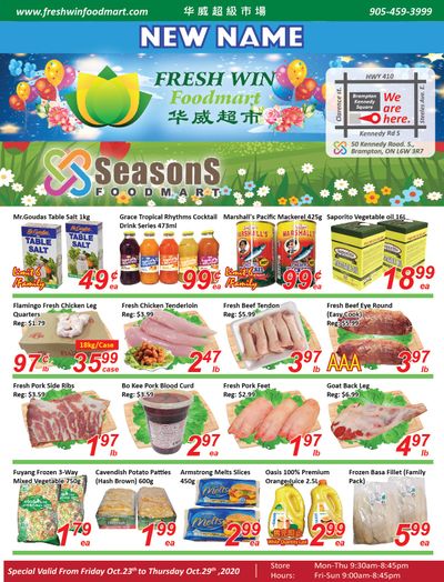 Seasons Food Mart (Brampton) Flyer October 23 to 29