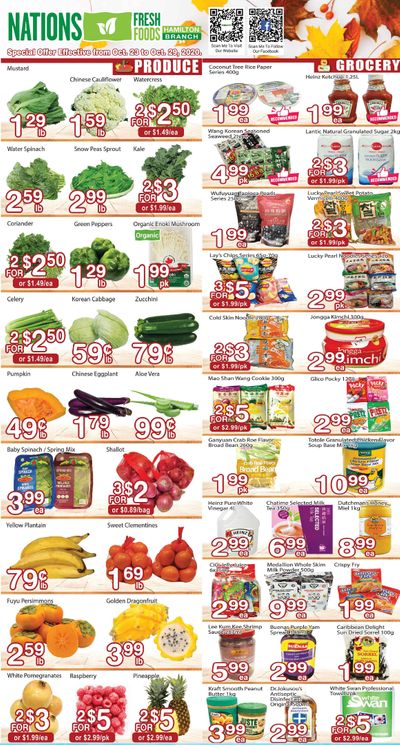 Nations Fresh Foods (Hamilton) Flyer October 23 to 29
