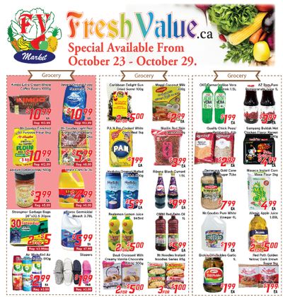 Fresh Value Flyer October 23 to 29