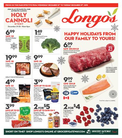 Longo's Flyer December 18 to 31