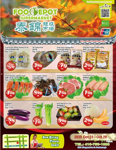 Food Depot Supermarket Flyer October 23 to 29