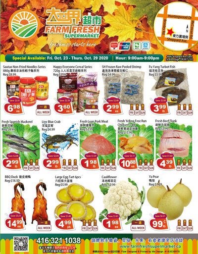 Farm Fresh Supermarket Flyer October 23 to 29