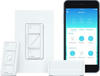 Lutron Caseta Wireless Smart Home Lighting Dimmer Switch Starter Kit On Sale for $119.95 at The Home Depot Canada