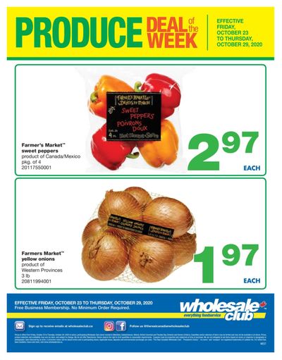 Wholesale Club (West) Produce Deal of the Week Flyer October 23 to 29
