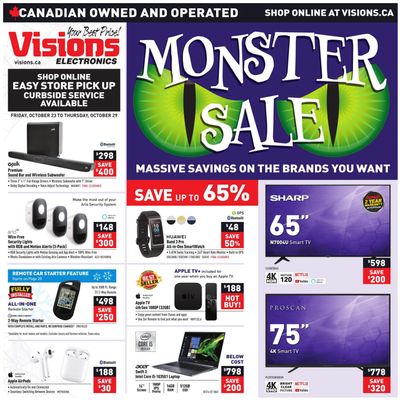 Visions Electronics Flyer October 23 to 29