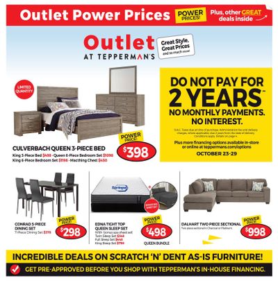 Outlet at Tepperman's Flyer October 23 to 29