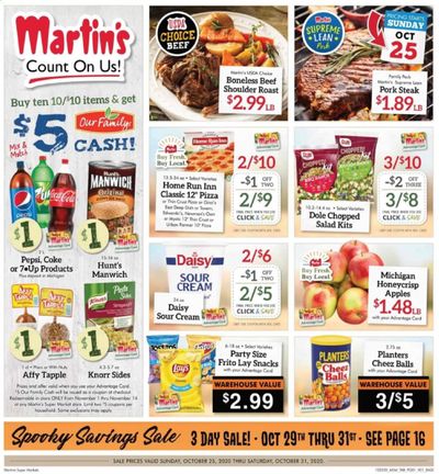 Martin’s Weekly Ad Flyer October 25 to October 31