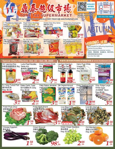 Tone Tai Supermarket Flyer October 23 to 29