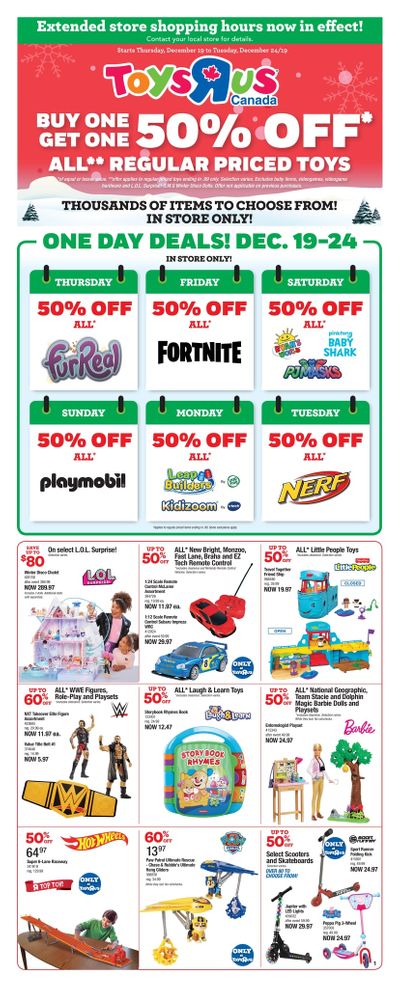 Toys R Us Flyer December 19 to 24