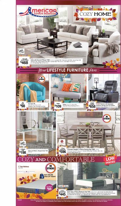 American Furniture Warehouse (AZ) Weekly Ad Flyer October 25 to October 31